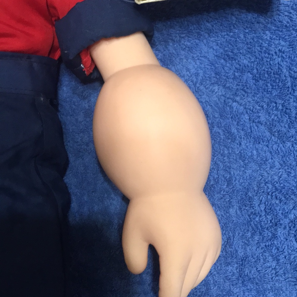 1985 rubber neck rubber arm rubber face Popeye doll - Picture 4 of 12
